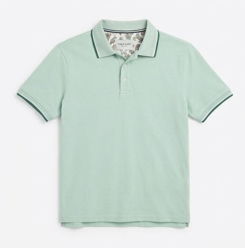 DENIM AND FLOWER MINT GREEN MEN’S POLO T-SHIRT