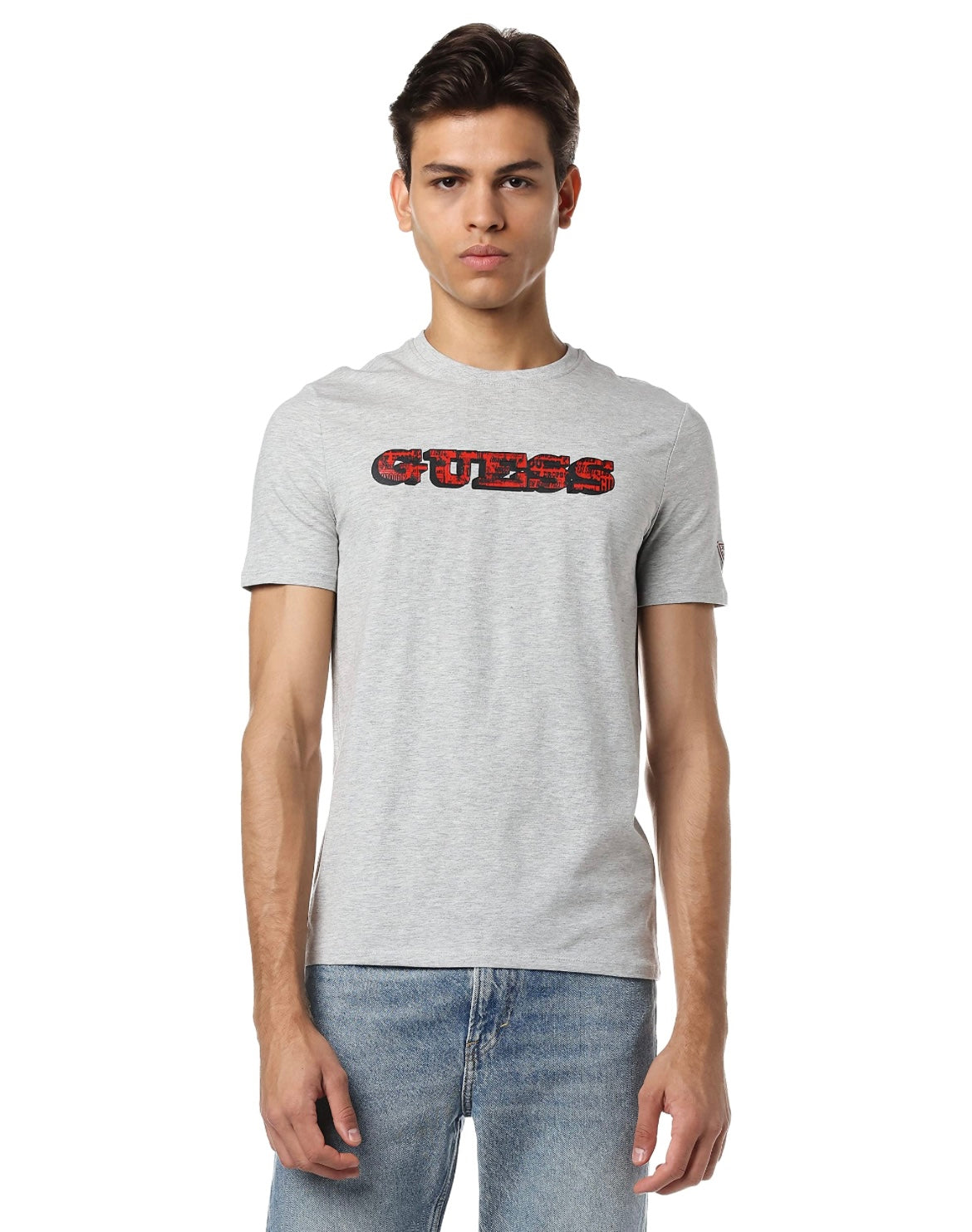 Guess Grey Men’s Front Logo T-Shirt M1RI82J1311-LHY