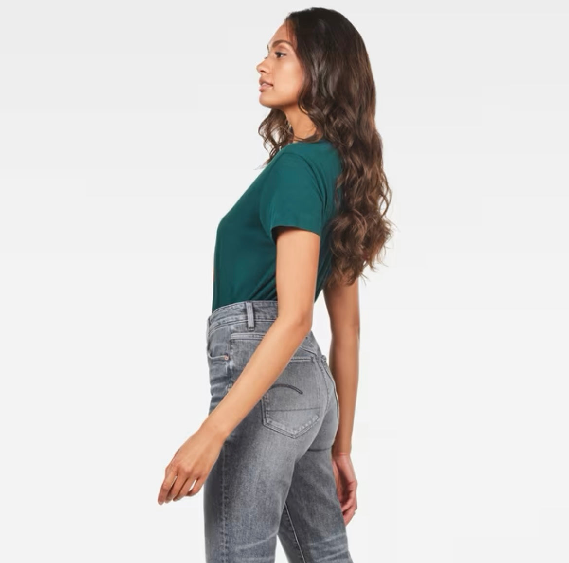 G-Star Raw Women Graphic 21 R T WMN Vermont Pine Green Lyon Jersey O T-Shirt D15750-4107-A915-94