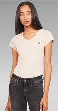 G-Star Raw Eyben Slim V T Women T-Shirt NY Jersey D04434-2757-7176