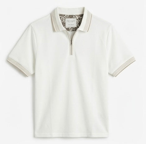 CACTUS MAN BEIGE MEN’S POLO T-SHIRT