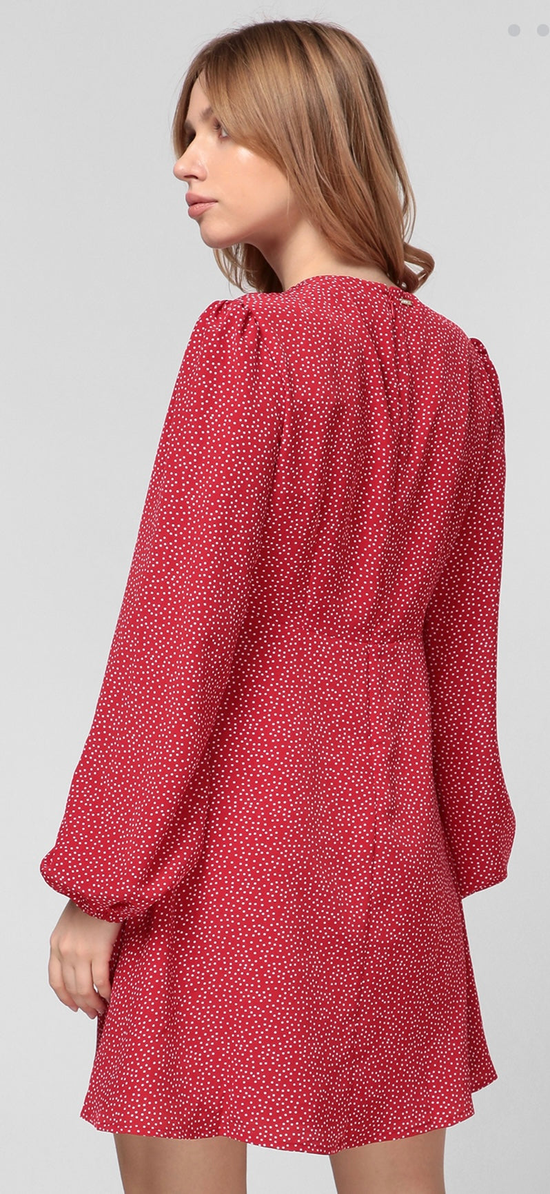Guess Women Red And White Dots Top W1GK1JWDEK0-P57N