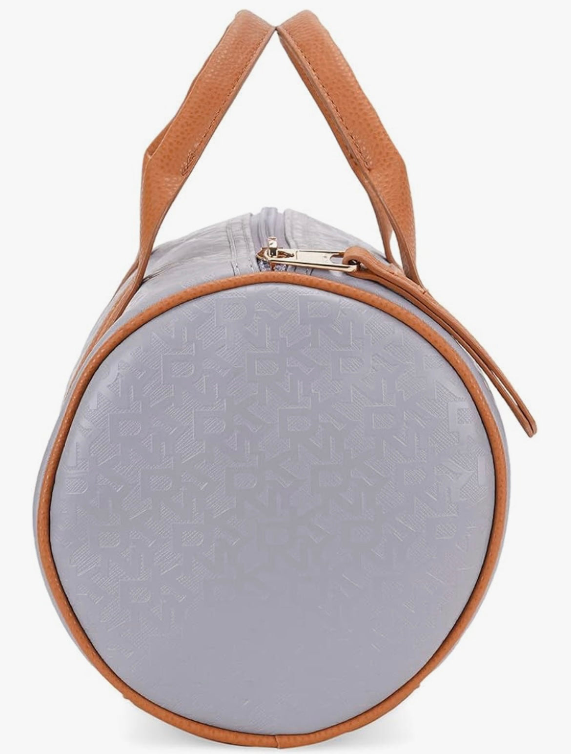 DKNY Autograph Sports Utility Duffle Bag with Zip Closure Grey