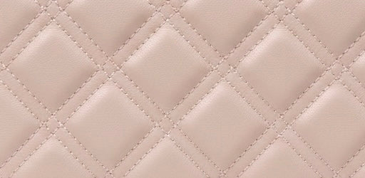 Rhombus Long Wallet Pink Leather Qualified Wallet