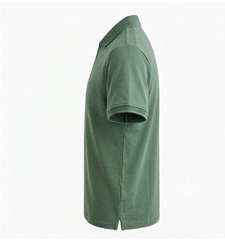 DENIM AND FLOWER GREEN MEN’S POLO T-SHIRT