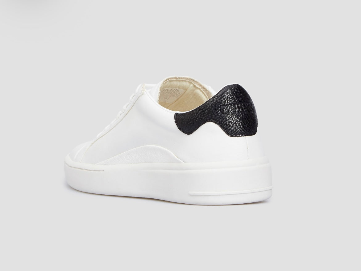 Guess Men’s White Leather Sneakers FM8VERLEA12