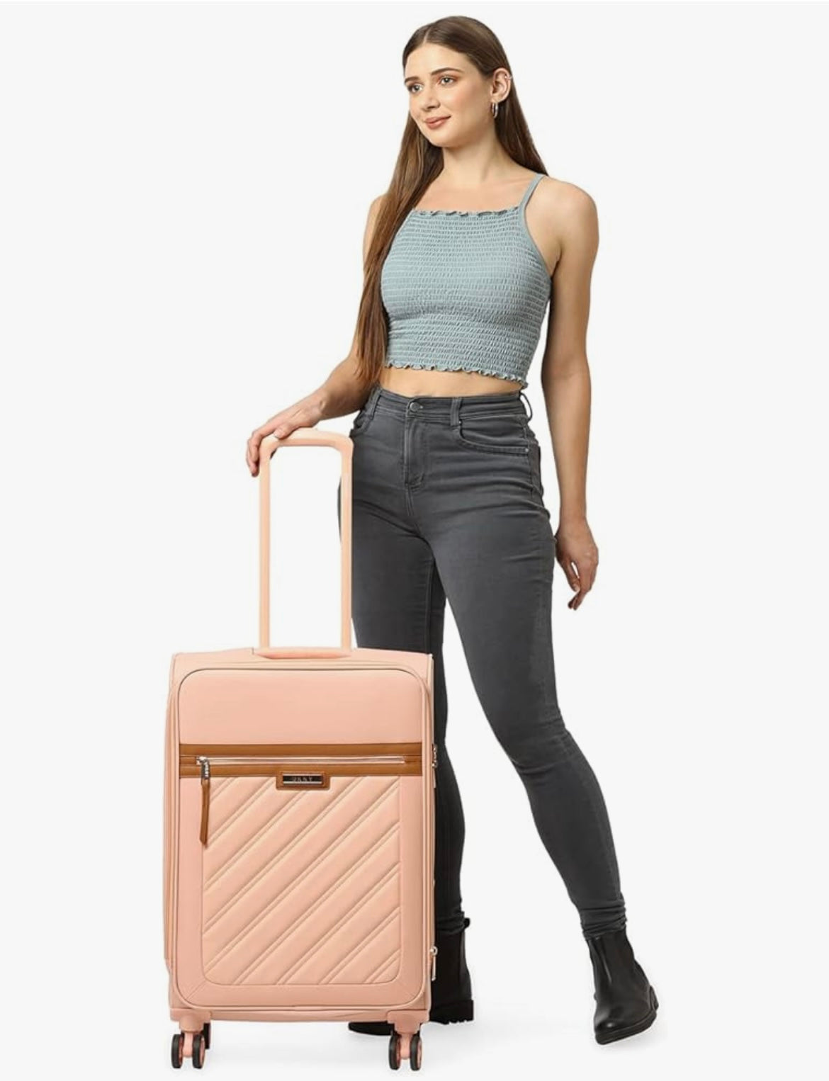 DKNY Sweet dreams Upright Peach bloom trolley bag luggage DT418SD2