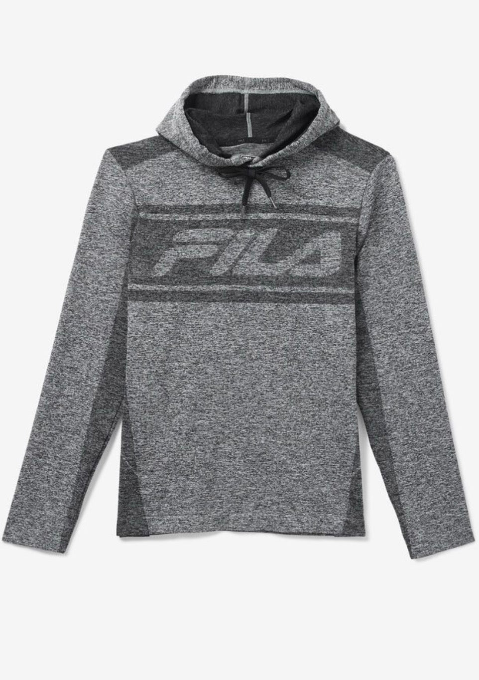 FILA Sawyer Engineered Hoodie 'Gray / Black' - (FM118684-001)