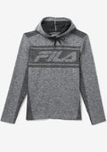 FILA Sawyer Engineered Hoodie 'Gray / Black' - (FM118684-001)