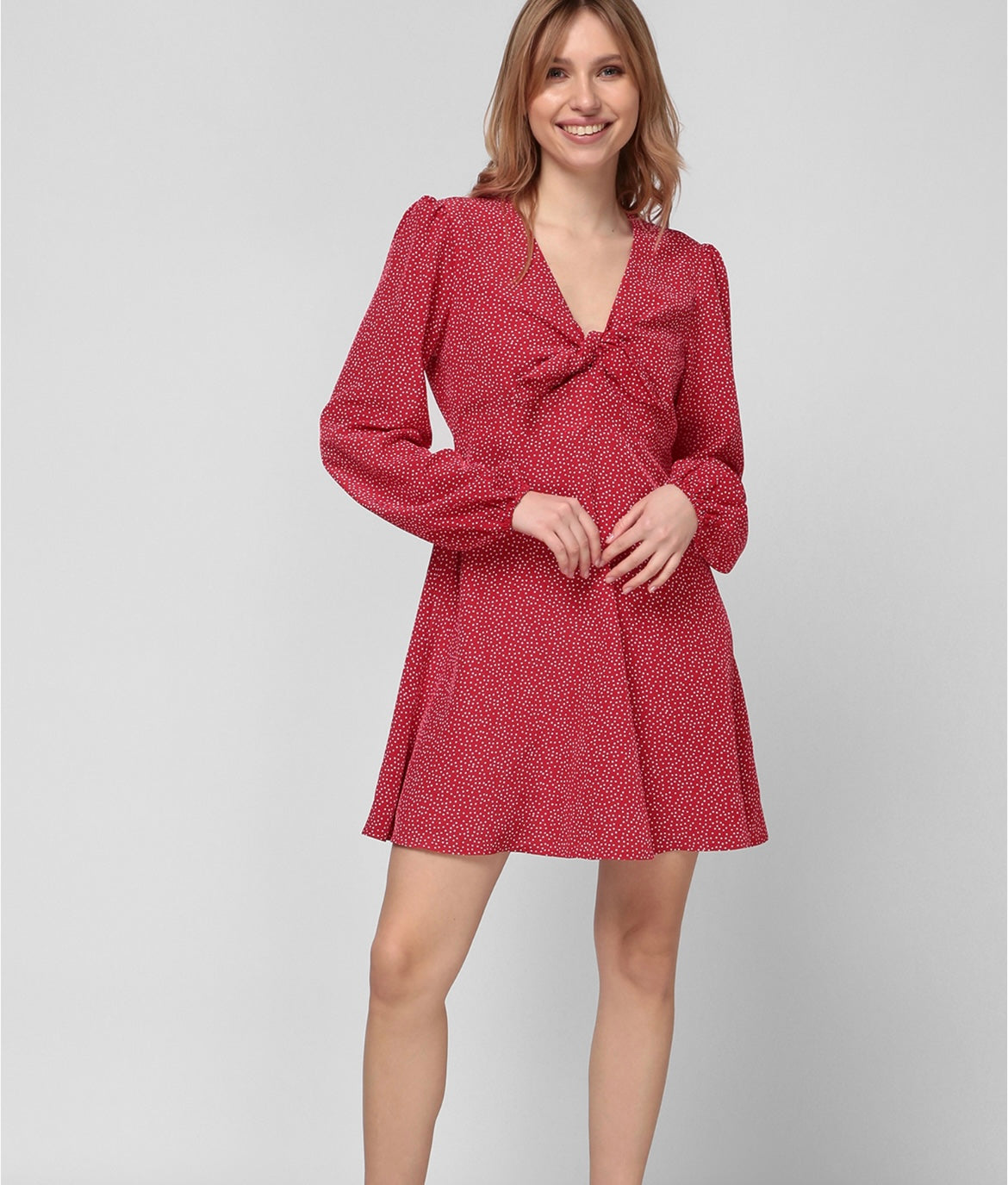 Guess Women Red And White Dots Top W1GK1JWDEK0-P57N