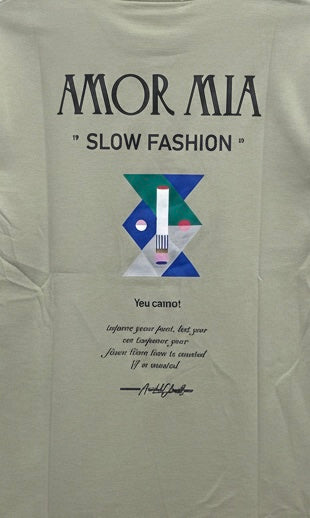Momento Men’s Amore Mia Khaki T-Shirt M14654
