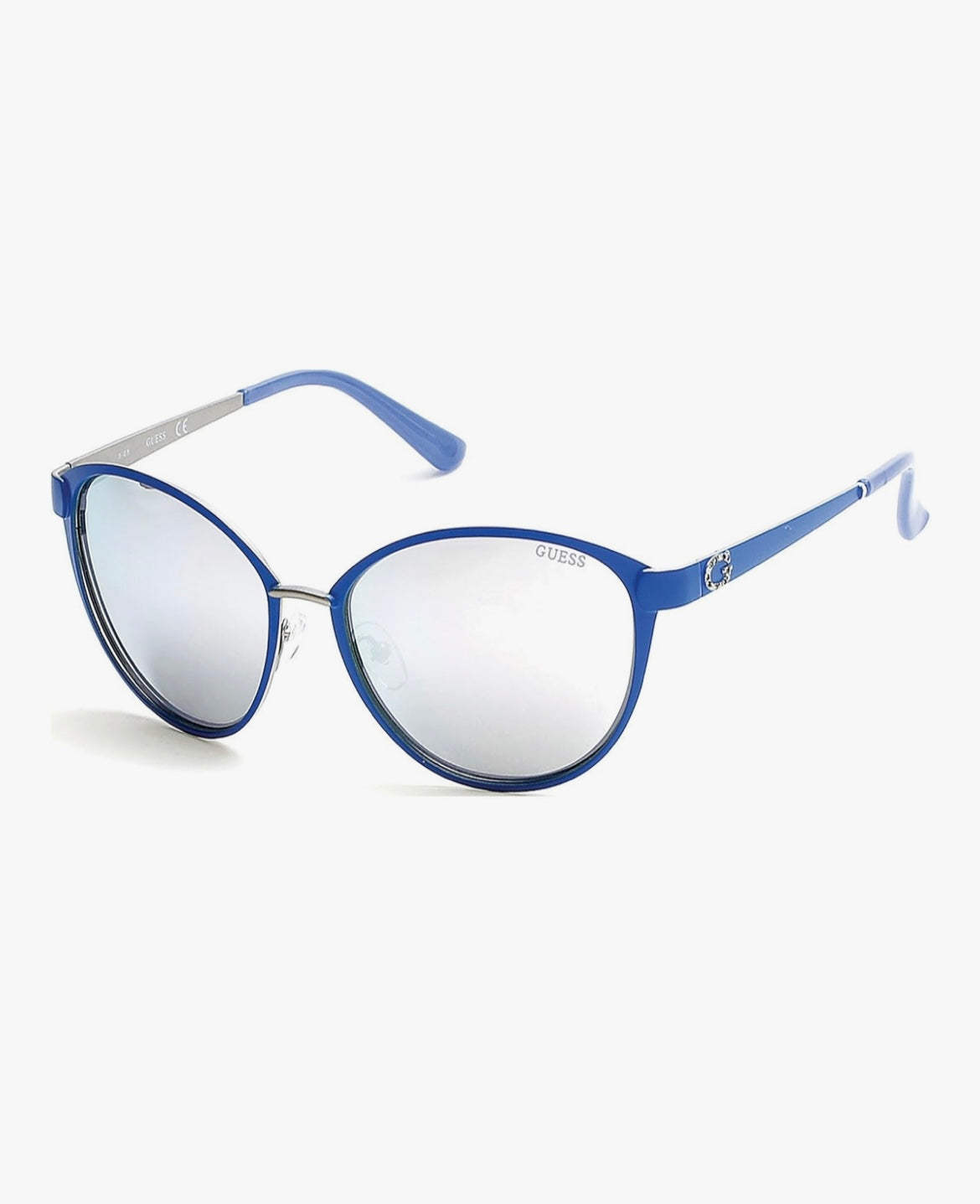 Guess Matte Blue Smoke Mirror Sunglasses GU7442 91C 58 16 135 *3