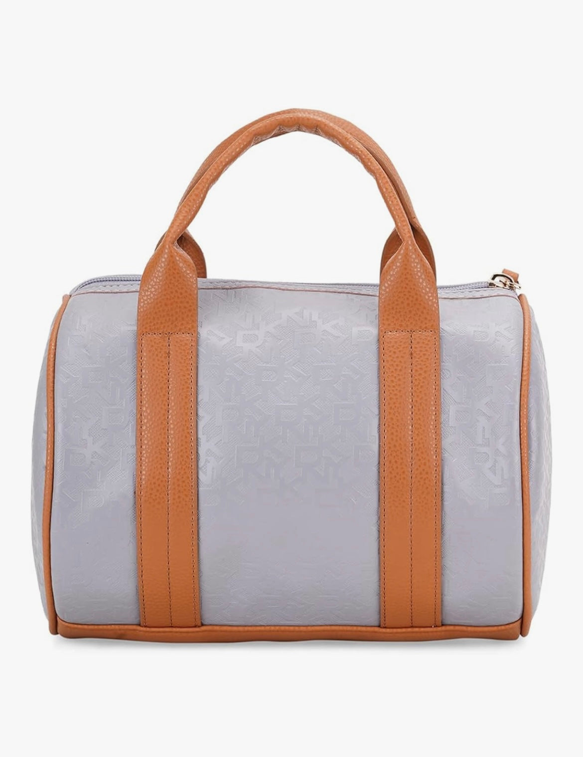 DKNY Autograph Sports Utility Duffle Bag with Zip Closure Grey