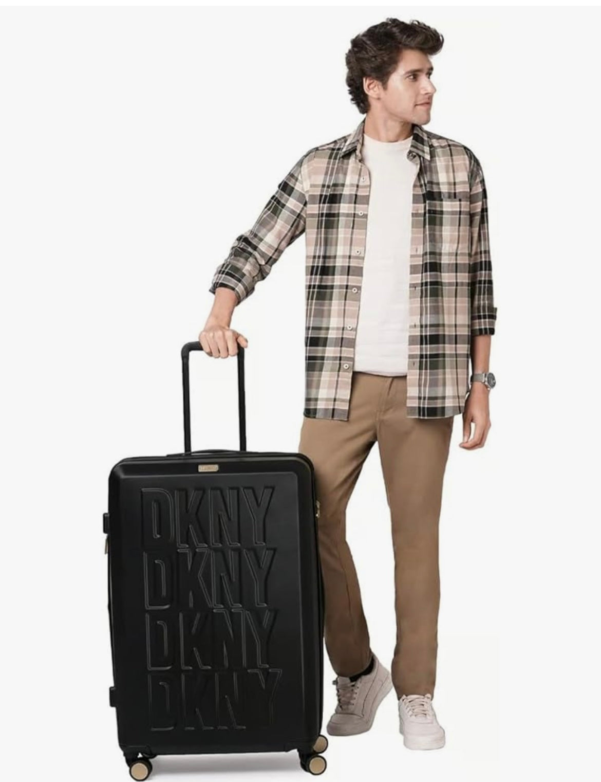 DKNY Echo Upright Black Trolley Bag Luggage DH418E04