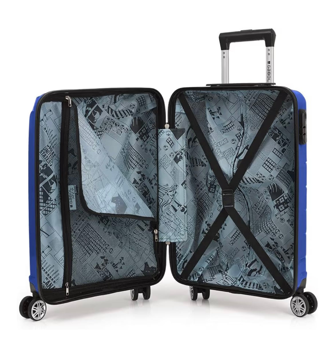 Gabol Blue Trolley Bag Luggage 234412
