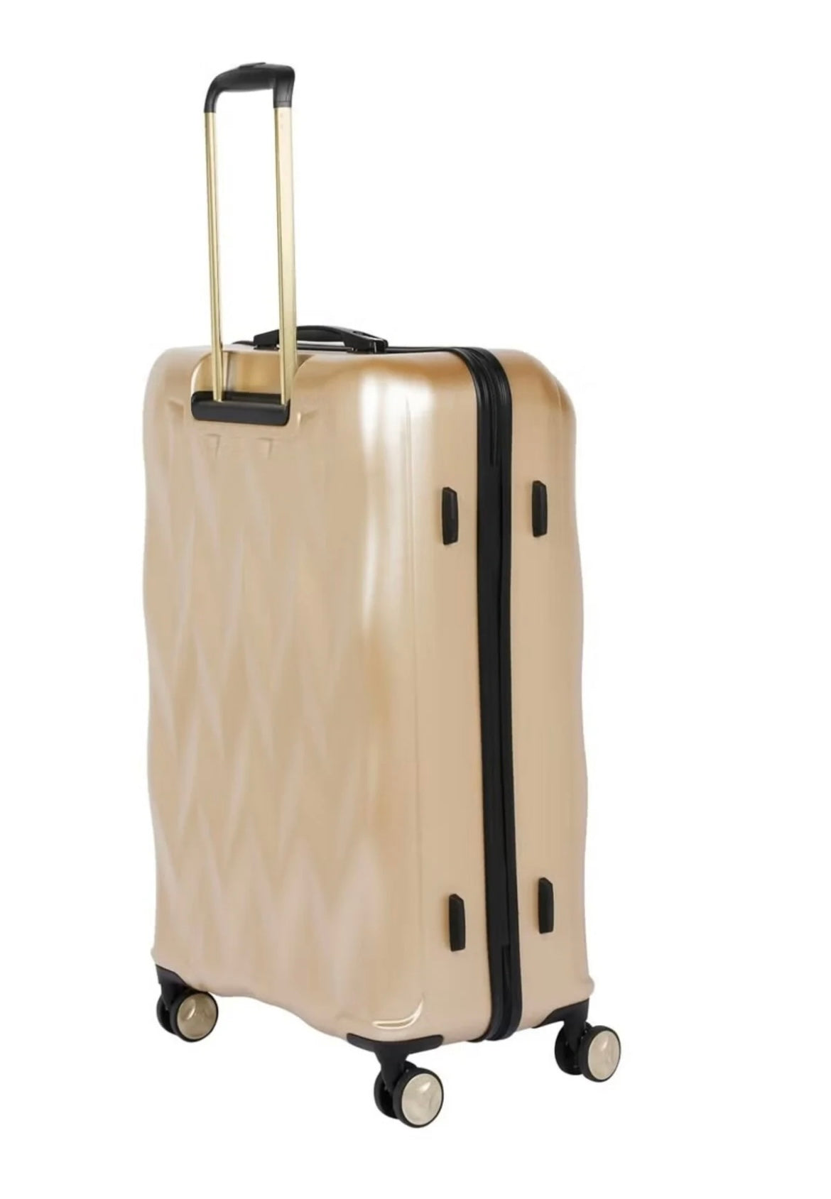 Bebe Carmella Gold Large Light weight PolyCarbonate Trolley bag Luggage BE-PC-35329-GD