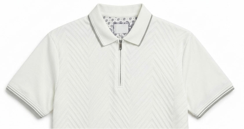 CACTUS MAN BEIGE POLO T-SHIRT