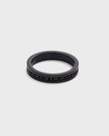 Guess Black Thin Band Ring Stainless Steel Black