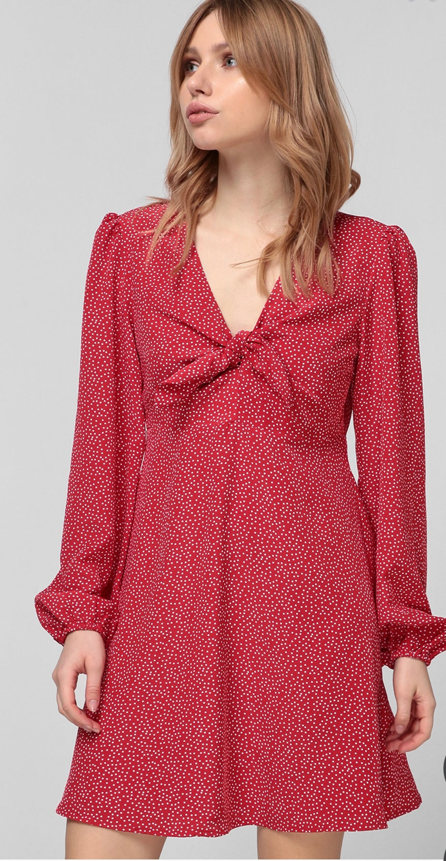 Guess Women Red And White Dots Top W1GK1JWDEK0-P57N