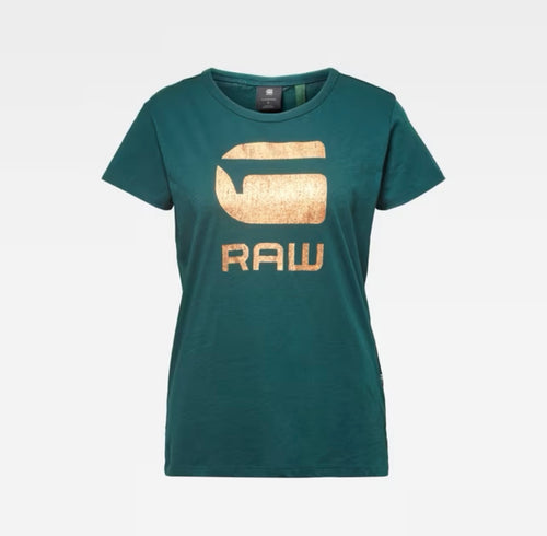 G-Star Raw Women Graphic 21 R T WMN Vermont Pine Green Lyon Jersey O T-Shirt D15750-4107-A915-94