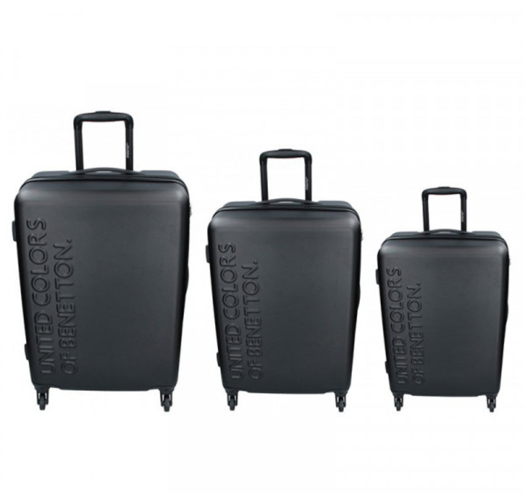 United Colors Of Benetton Black Trolley Bag Luggage