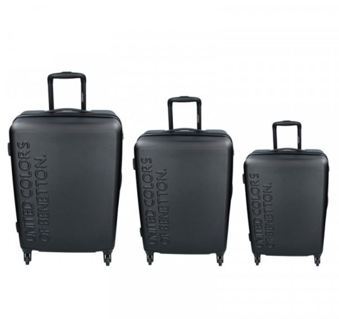 United Colors Of Benetton Black Trolley Bag Luggage