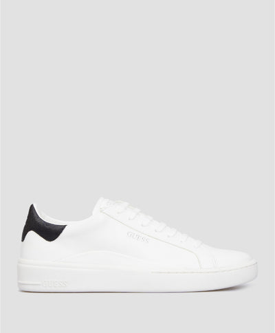 Guess Men’s White Leather Sneakers FM8VERLEA12