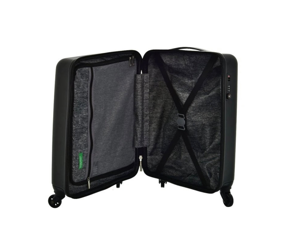 United Colors Of Benetton Black Trolley Bag Luggage