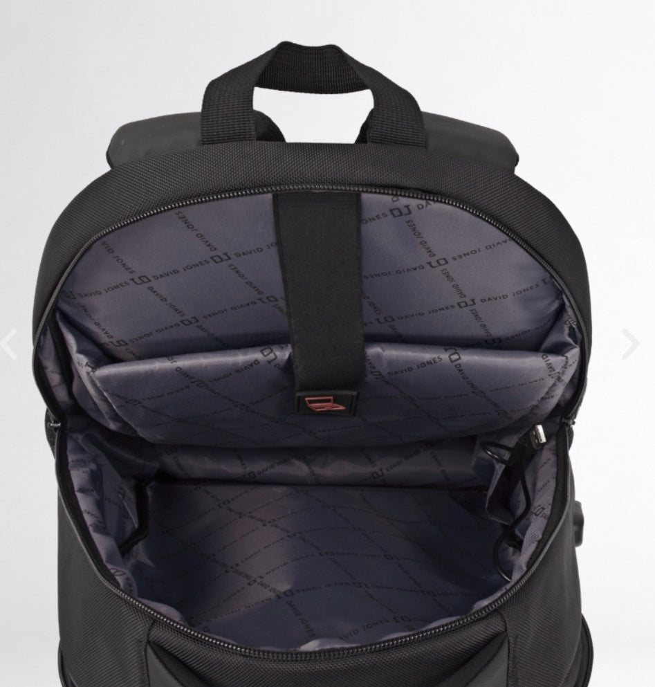 David Jones Black Backpack PC-044