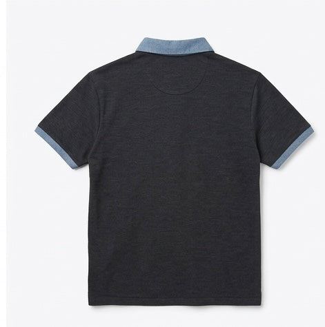 DENIM AND FLOWER BLUE MEN’S POLO T-SHIRT