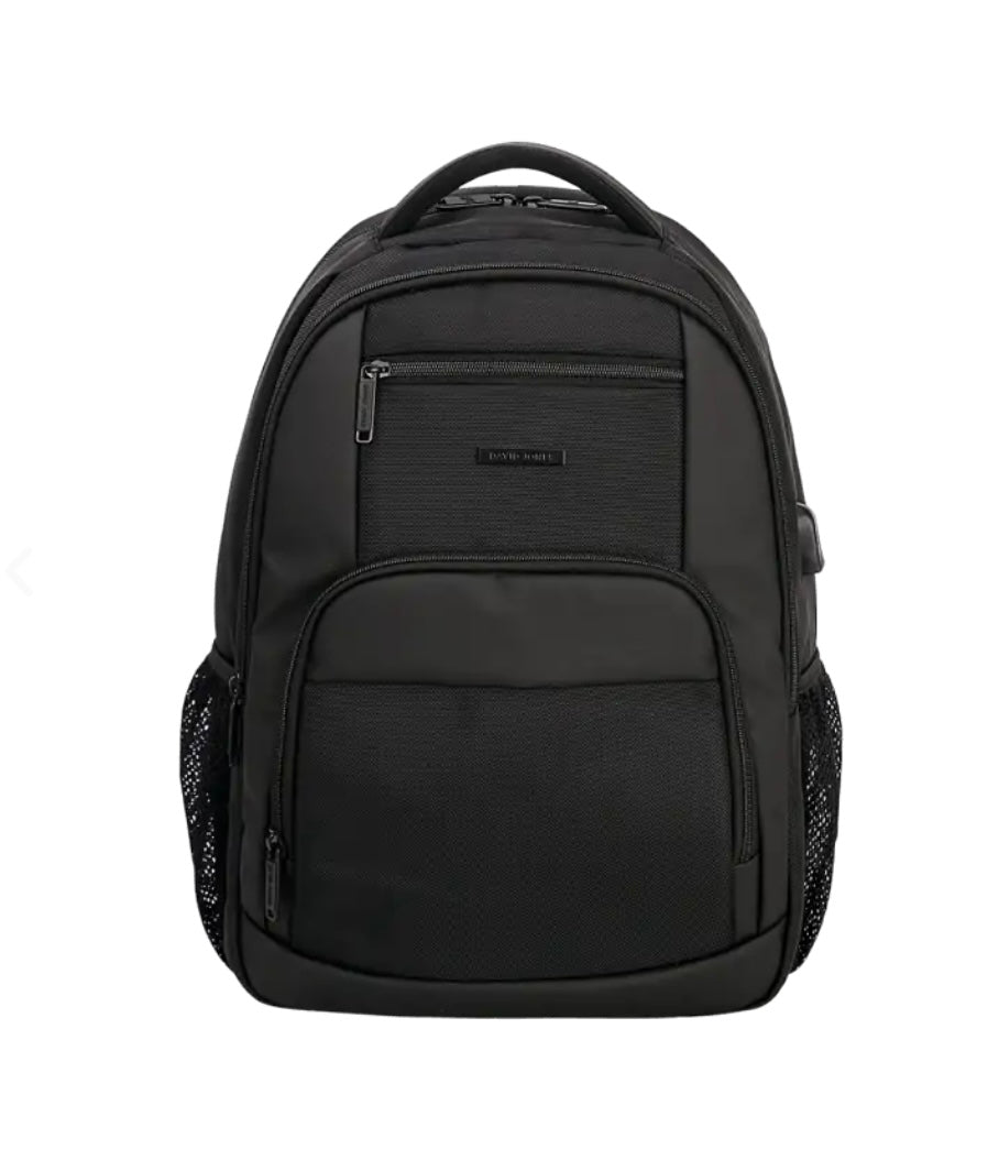 David Jones Black Backpack PC-044