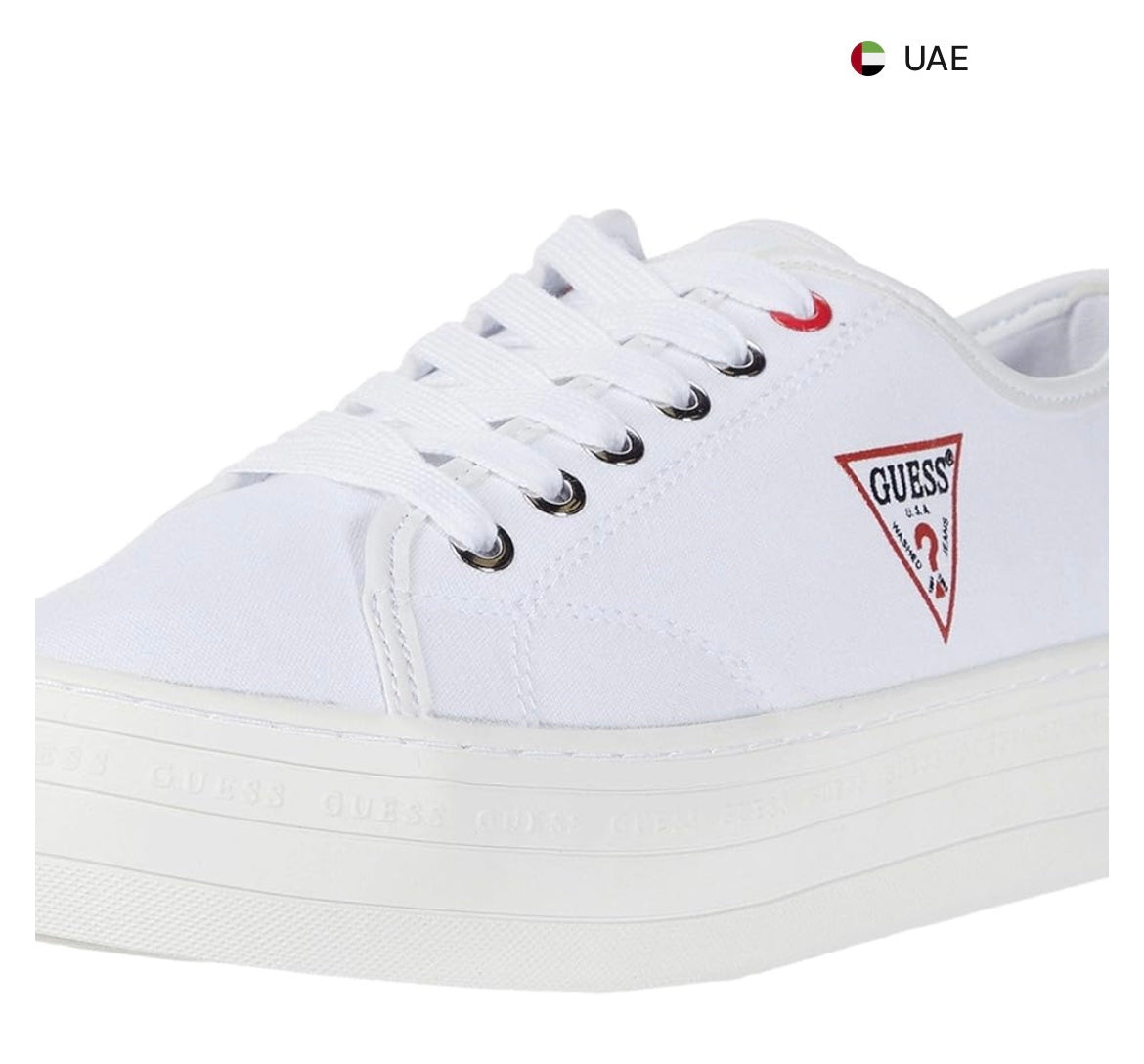 حذاء Guess GW Buddi-B Multi Fabric أبيض
