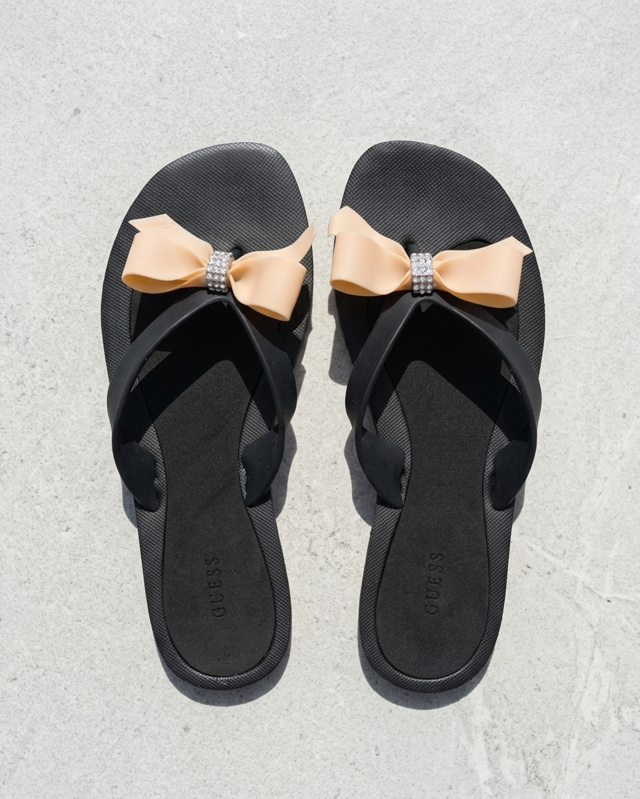 GUESS WOMENS FLOPS - Black