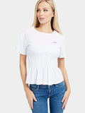 ALYSSA Cotton t-shirt White color