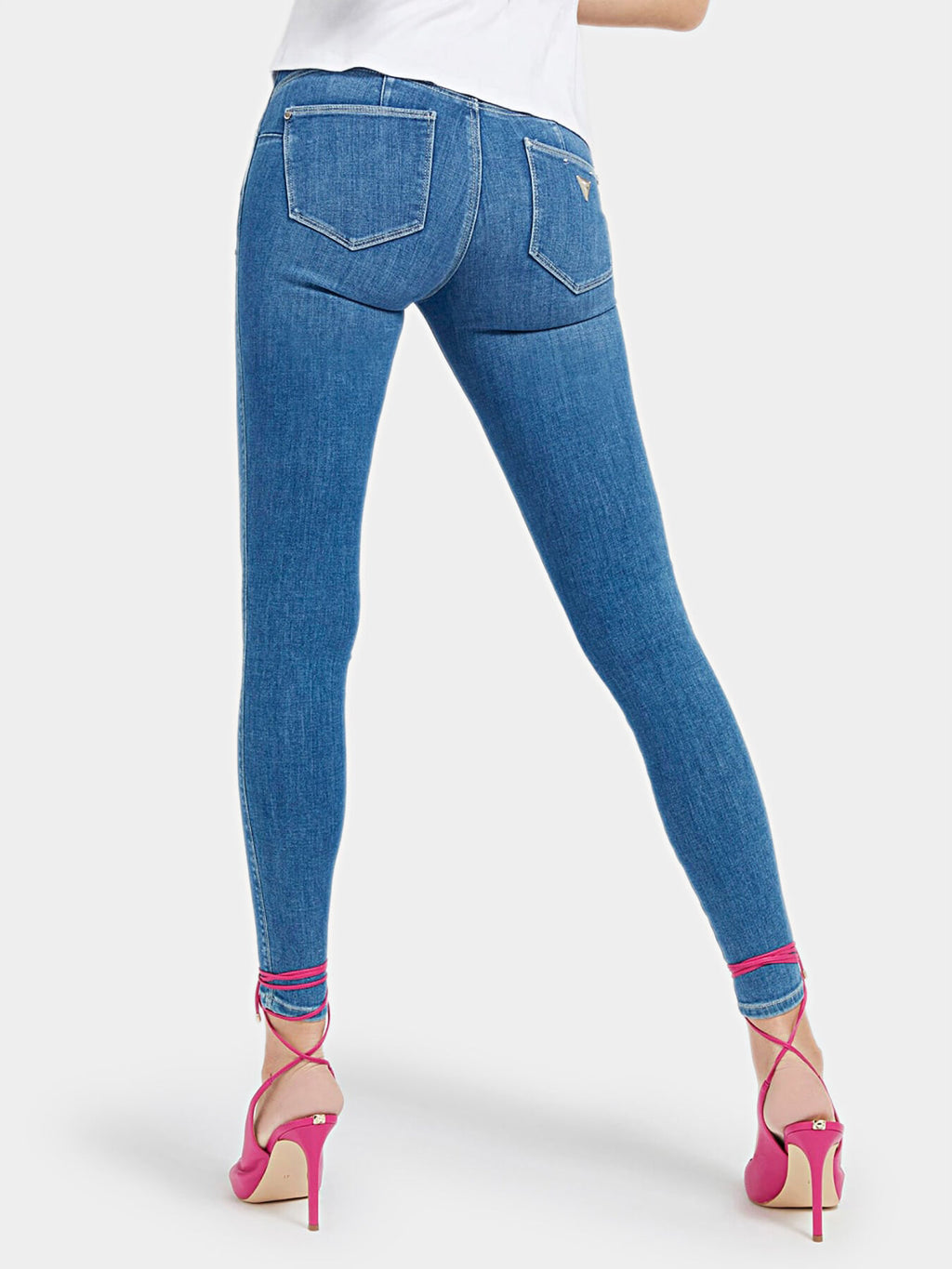 GUESS WOMEN DENIM PANTS W1RAJ2D4AK3-ALBM