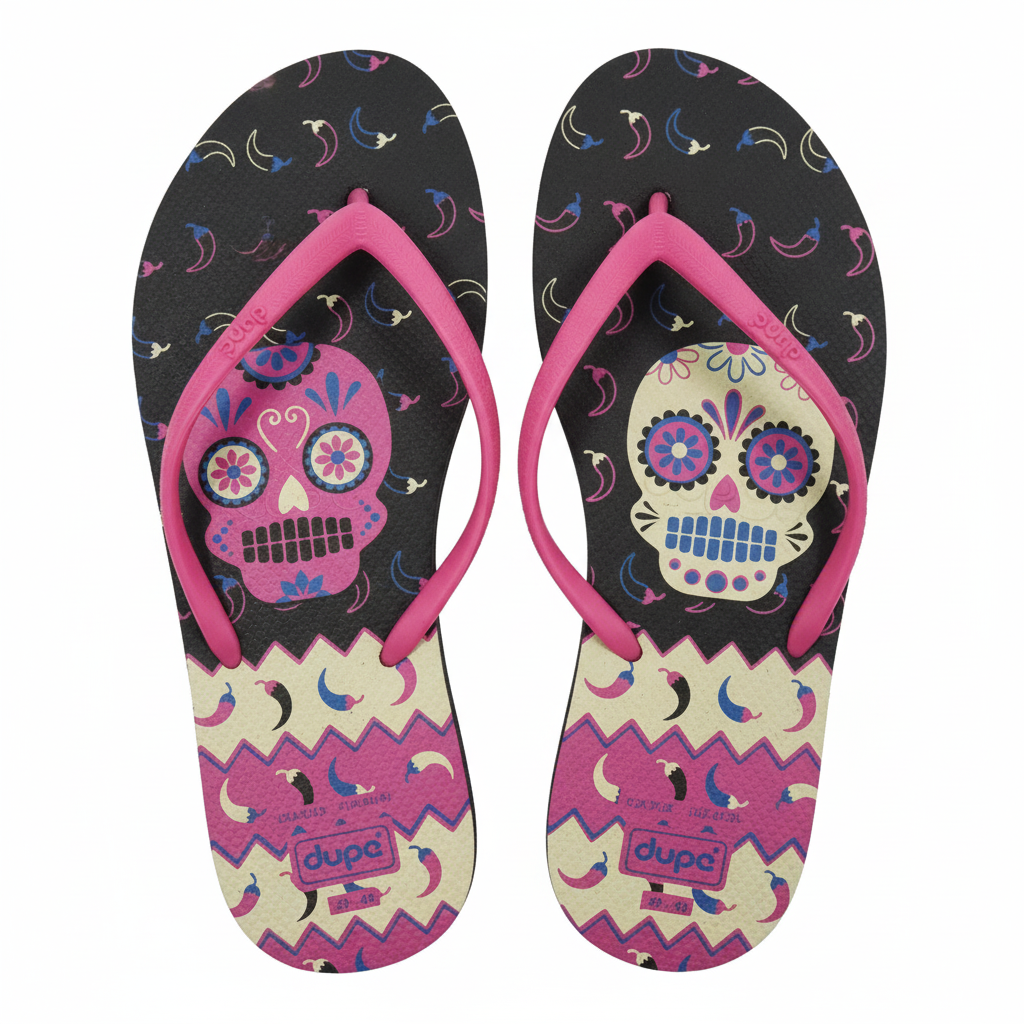 Dupe Women's Flip Flops Hype (Black)