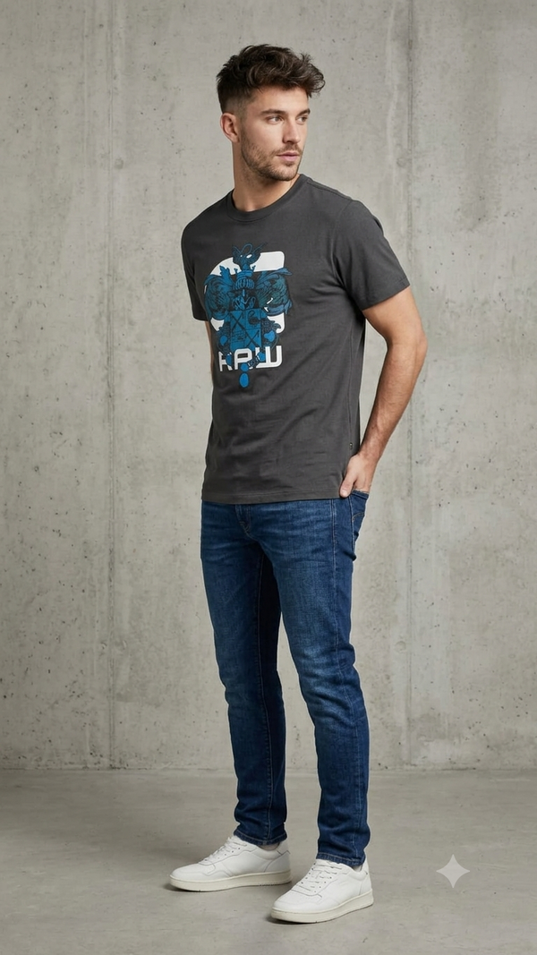 G-Star RAW Creat Emblem T-Shirt – Dark Green