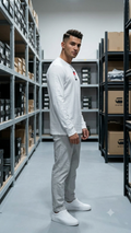 G-Star Raw white long sleeve t-shirt with chest badge detail