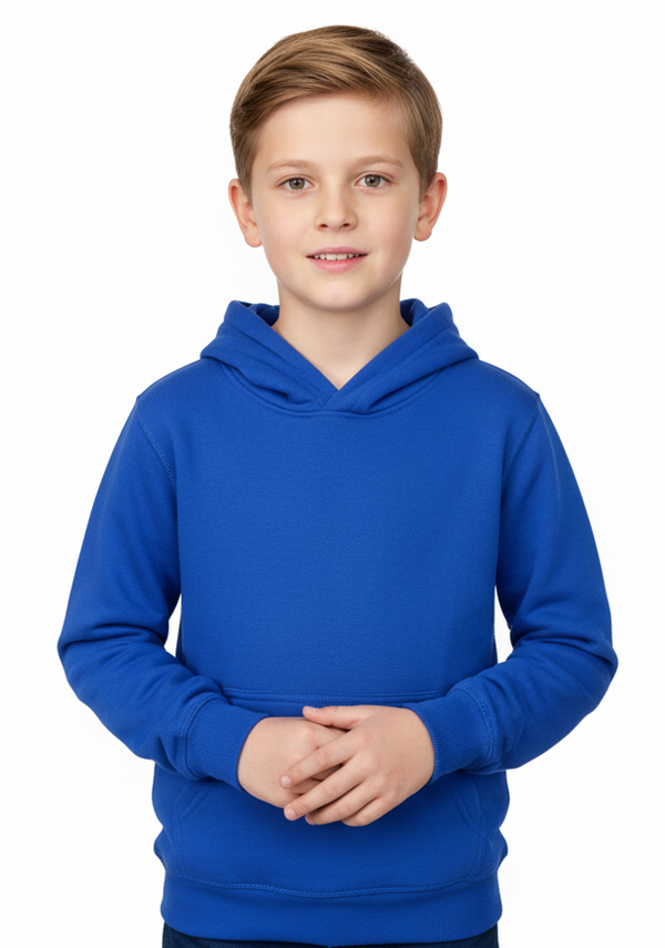 MTA Sport Kids Hoodie, 5-16Y, Royal Blue Solid