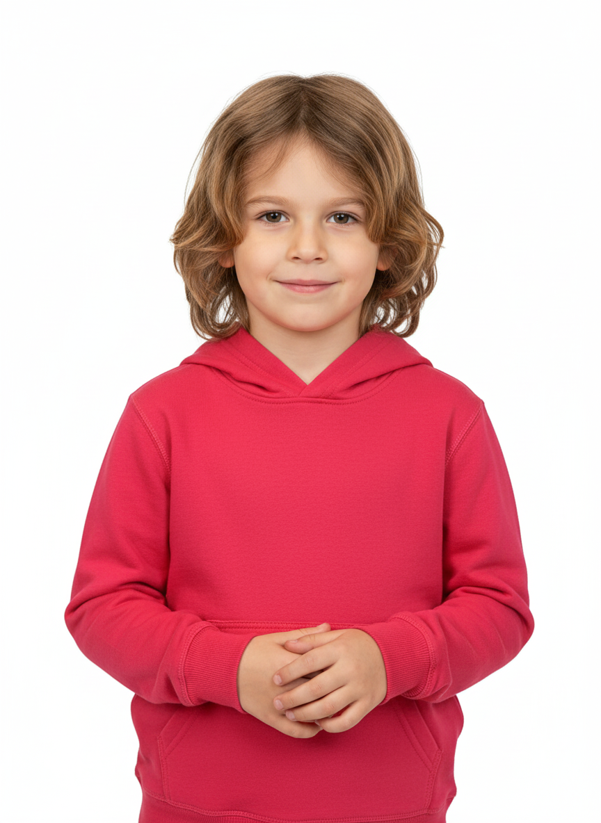 MTA Sports Hoodie, 8-16Yrs, Solid Bright Pink Fleece