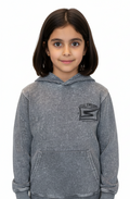Anko Kids Hoodie, Unisex, 8-16Yrs, Grey Acid Wash