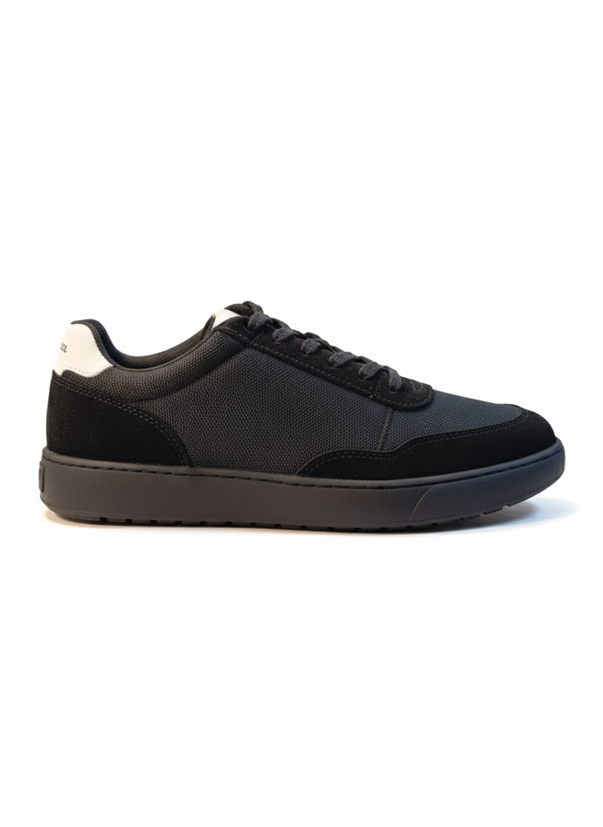 Clarks Moix Comfort Men's Black-Latte Sports Trainers – Lightweight Athletic Walking Shoes