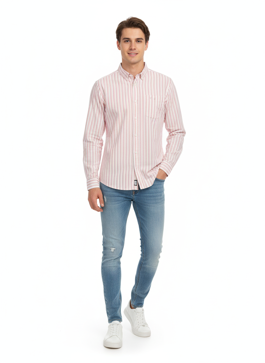 PLACE Multicolor Striped Men's shirt
