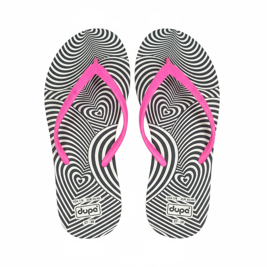 Dupe flip flop slippers for women's
