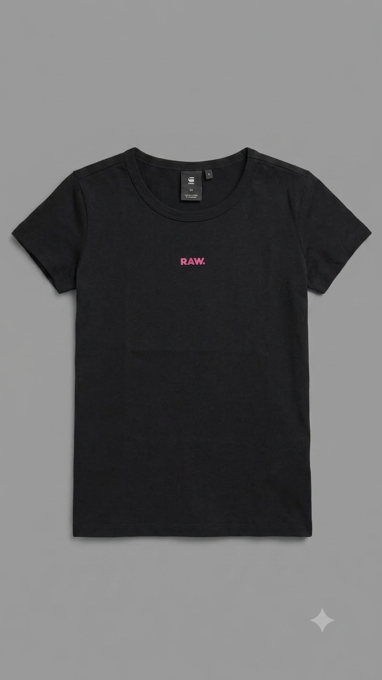 G-Star Raw Women's RAW. Logo T-Shirt – Black / Pink