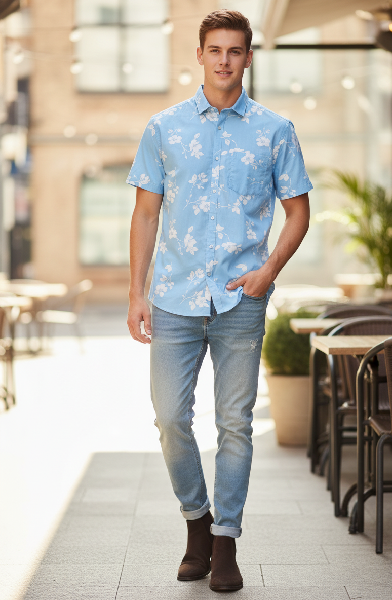 Denim & Flower Ricky Singh Floral Shirt