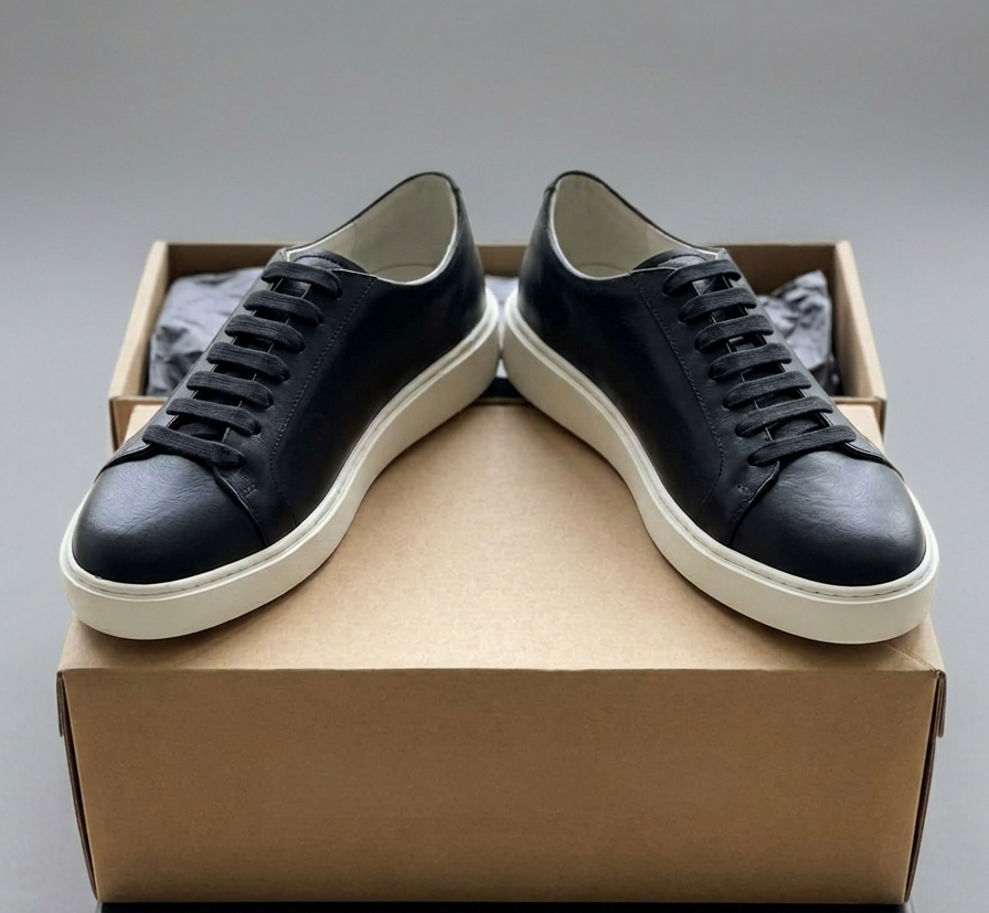 Massimo Dutti Men's Toyon Trainers Black