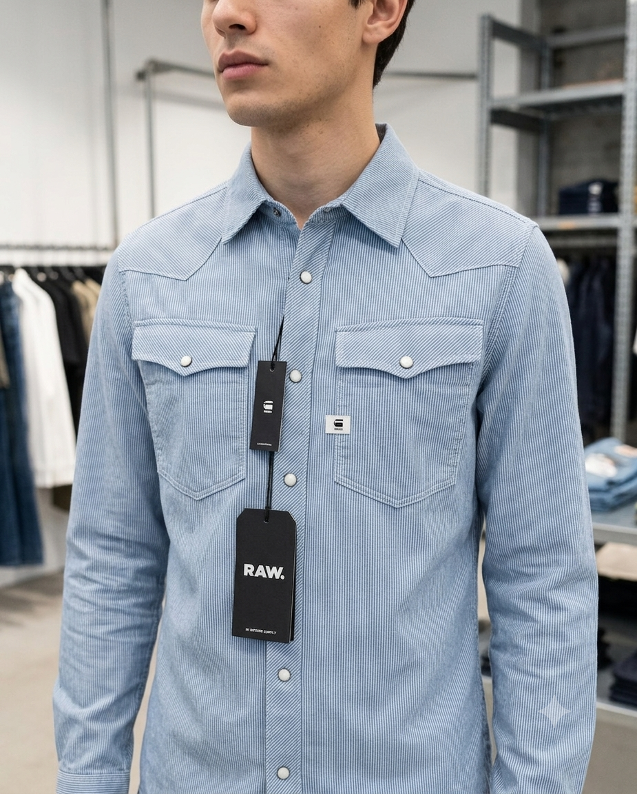G-Star RAW western-style button-down mens shirt.
