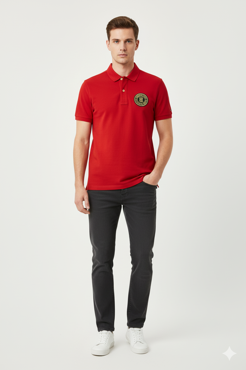 Tommy Hilfiger men t-shirt Wine red