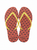Dupe Flip Flops in Orange Color